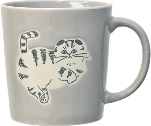 

Gejinsha 60272 NECOTO Mug, 10.1 fl oz (300 ml), Greige