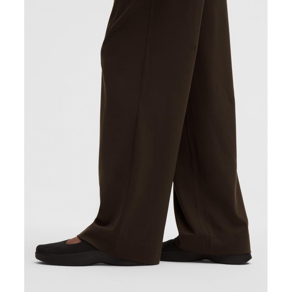Lululemon Groove Wide Leg High Rise Pant  Regular Walnut Crunch