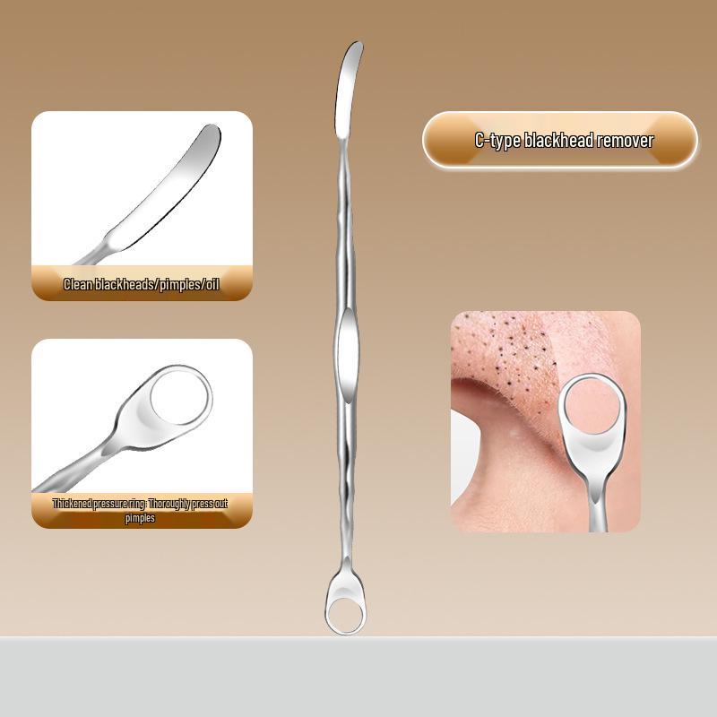 

Удаление Черноголовых: Ручной инструмент для удаления черных точек для носа и акне, скребок для кожного сала, очиститель фолликулов