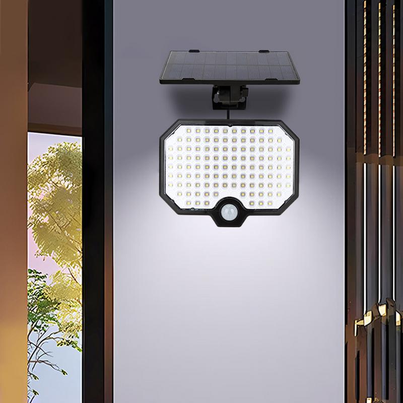 Solar Wall Lights Waterproof Solar Powered Lamp Motion Sensor Wall Light Split Solar Wall Sconce Outdoor Wall Lights for Garden