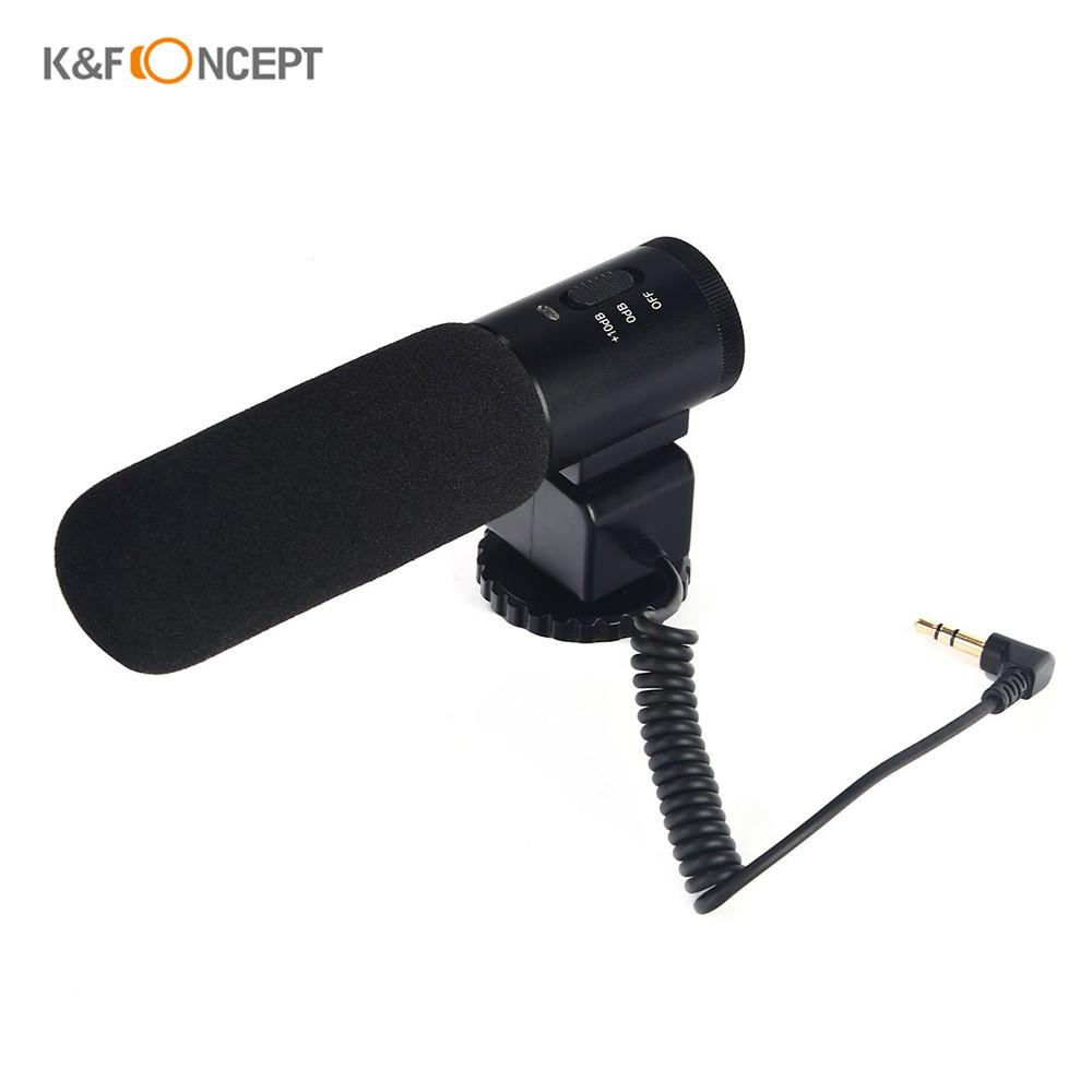 Microphone Condenser DSLR Cameras Metal for Smartphone Record Microphone 1set