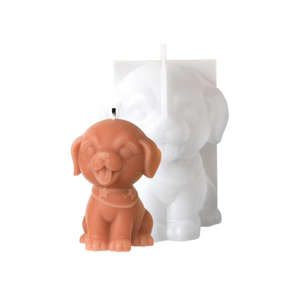 Silicone Crafting Mold Candle Moulds Resin Art Moulds Dog Shape Craft Molds Candle Making Molds for Hand-Making