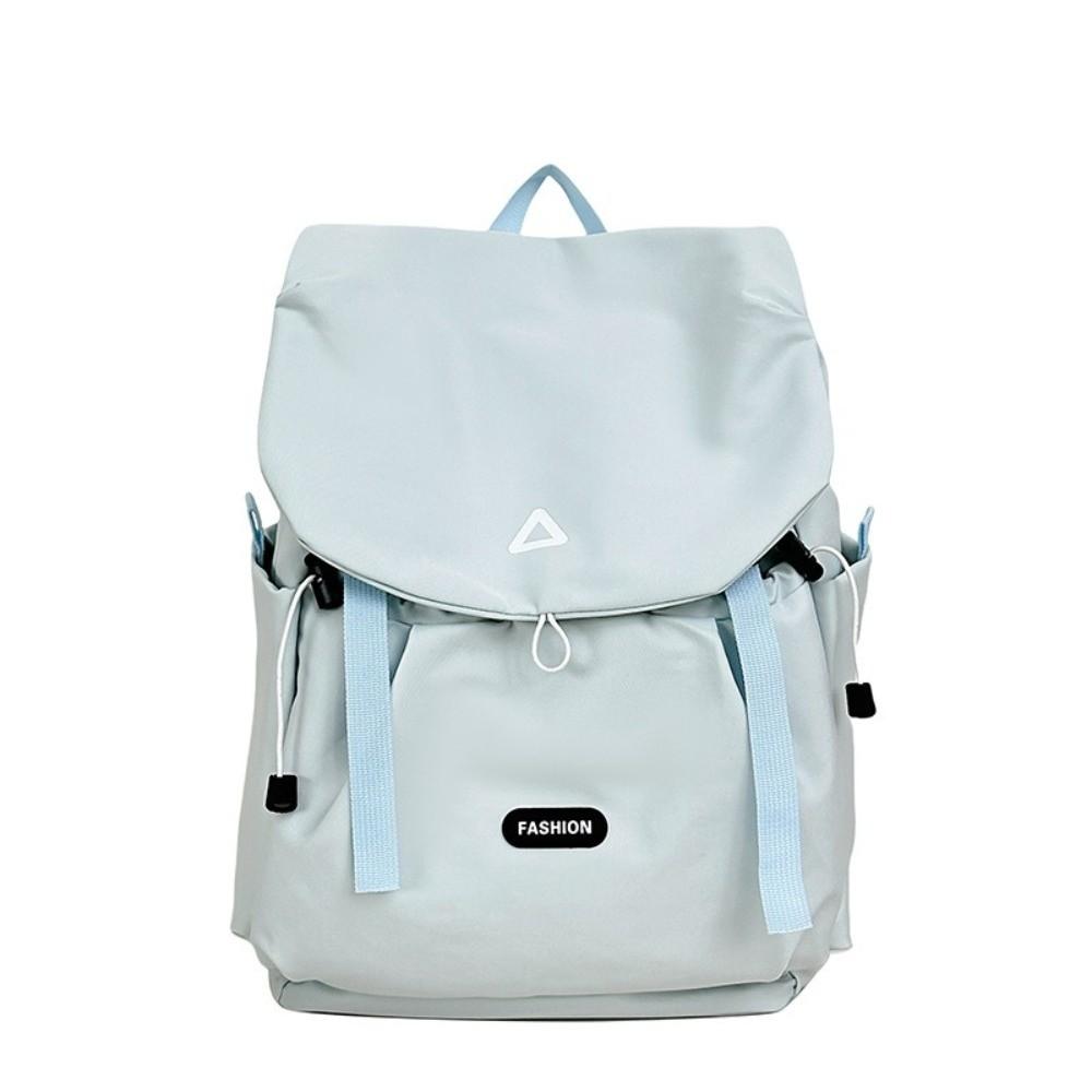 Fashion Nylon Outdoor Backpack Color-blocked Lightweight Travel Rucksack Large Capacity Students Schoolbag