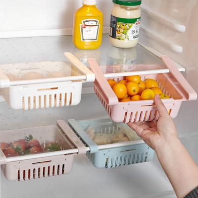 Organisateur de cuisine Réfrigérateur Glissière Sous Étagère Tiroir Boîte Fruits Tiroir De Rangement Paniers Accessoires Conteneurs De Rangement Pour Réfrigérateur