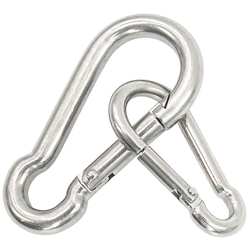He Si Di Ge 304 Stainless Steel Spring Carabiner Hook