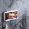 Kitchen Toilet Mobile Phone Holder Waterproof Touchable Case Wall Mounted Bath Bathroom Phone Shelves Storage Box