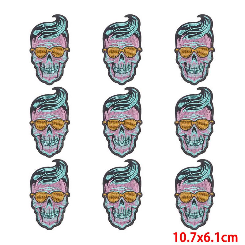 10 Pcs/lot Embroidery Patch Iron On Patches For Clothing Patches On Clothes Jackets Decor Applique Sew Supplies