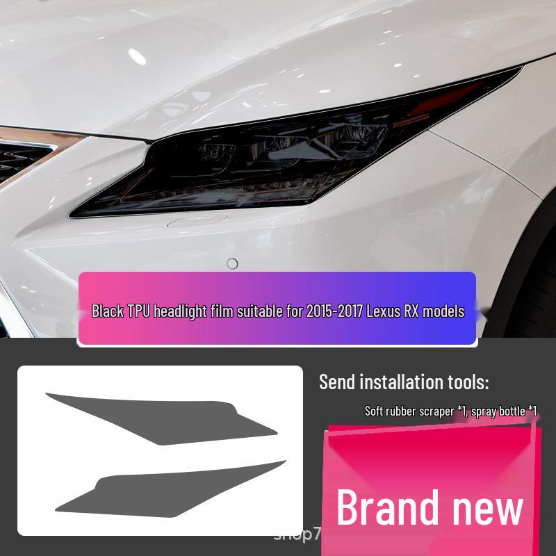Transparent Smoked Protective Headlight Film for Lexus CT200, ES, RX, UX, IS, NX, LX