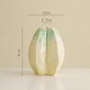 Nordic Ceramic Gradient Peach Shape Small Vase Home Dining Table Bedroom Living Room Decoration Narrow Mouth Floral Ornament 1Pc