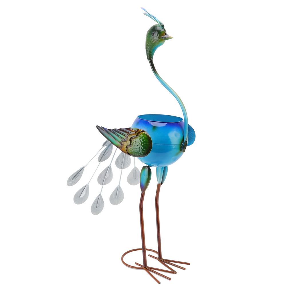 Peacock Flower Pot Iron Cute Animal Shape Plant Container for Succulent Green Plant Indoor and