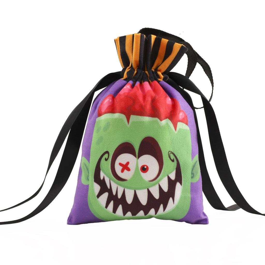 Halloween Props Pumpkin Trick Or Treat Ghost Face Ghost Gifts Sugar Bag Party Festive Atmosphere Tote Bag Non-Woven Gift Bag