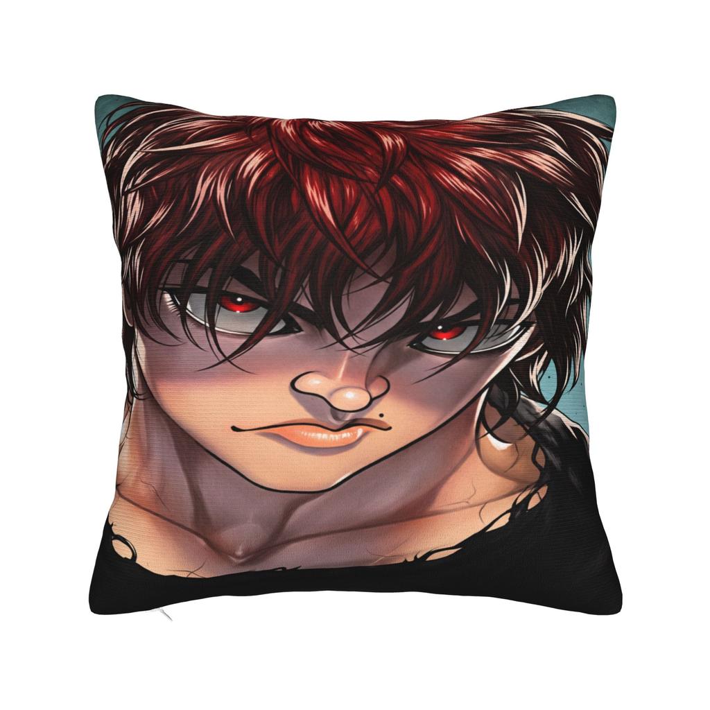 Anime B-BakiBaki Yujiro Hanma  Pillowcases  Kawaii Pillow Case For Sofa Home Decor Print Pillow Cover