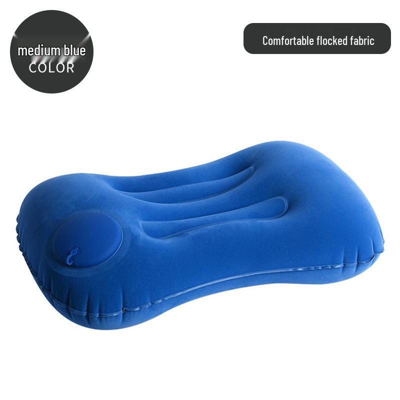 Automatic Inflatable Pillow: Portable Outdoor/Indoor Lumbar & Neck Support for Travel, Office Nap