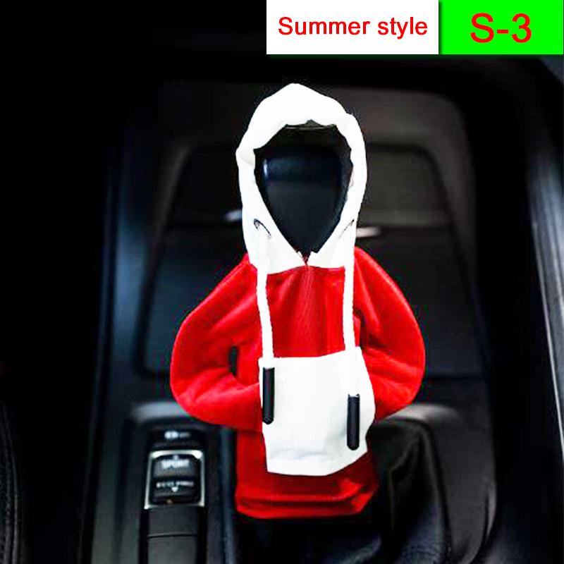 High quality car shift knob hooded sweatshirt decoration shift lever handle kit cover car interior accessories car stick hoodie