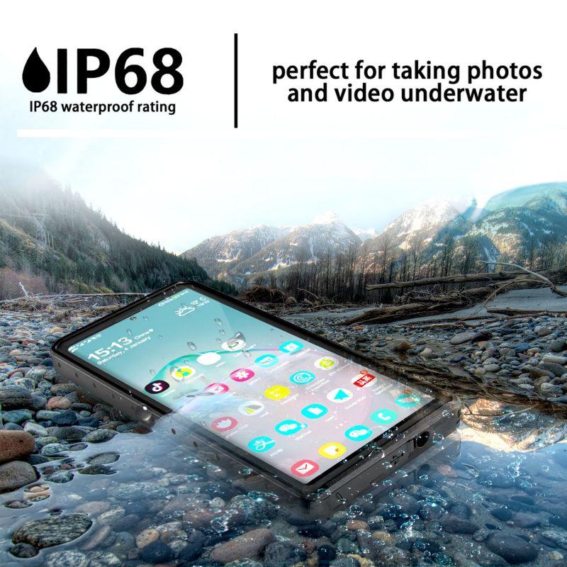 Diving Swimming IP68 Waterproof Case For Samsung Galaxy S23 S22 S21 Ultra S20 FE Plus S10 S9 S8 Note 20 Ultra Note10 Solid Cover