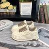 Popular High-end Versatile Platform White Shoes Women's Autumn Niche Board Shoes 2025 New Casual Sports Bread Shoes