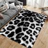 Leopard print animal fur carpet Yoga living room room decor children's crawling mat doormat area rug games mat