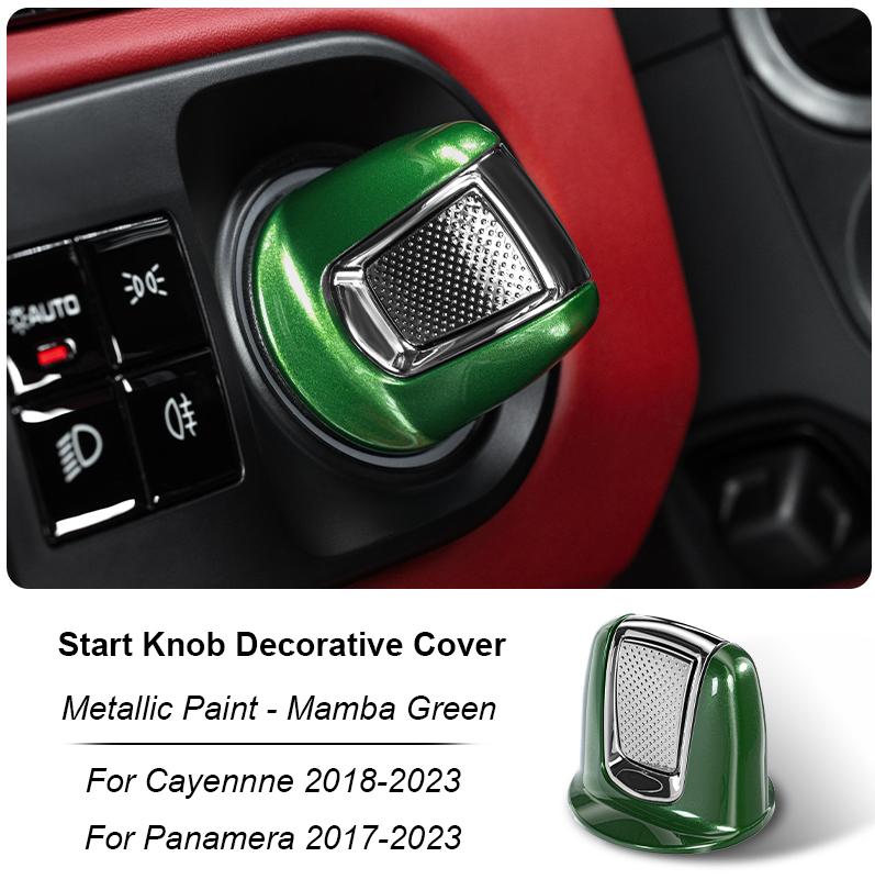 Multi-color Car Ignition Start Engine Stop Button Knob Bracket Decoration Cover For Porsche Cayenne 9YA.1 Panamera 971 2017-2023