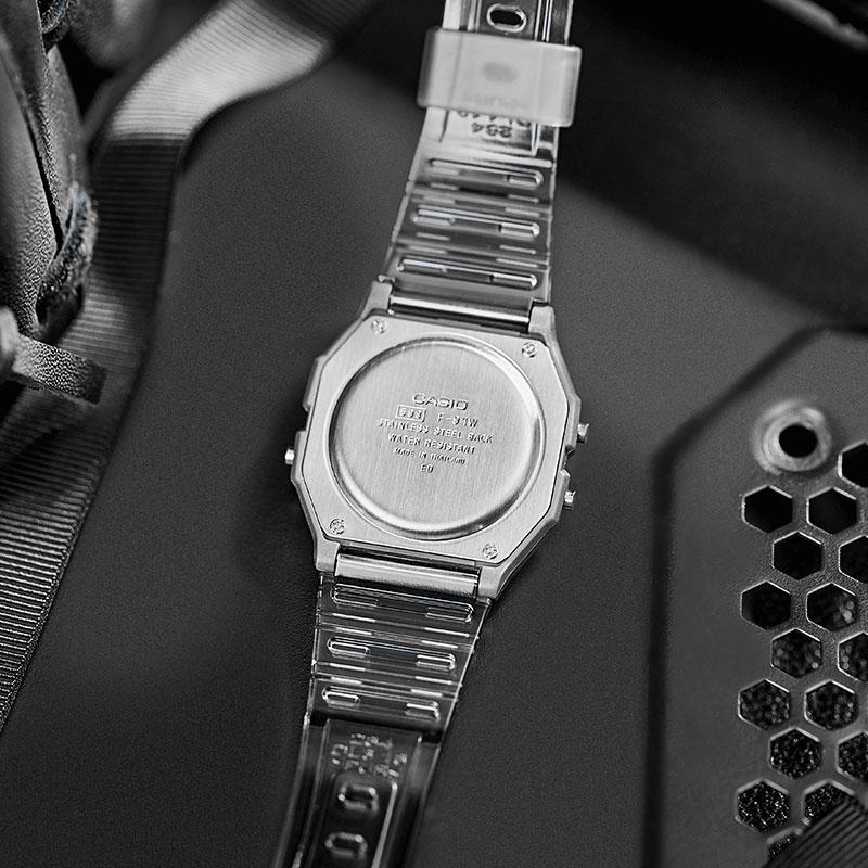 Casio Vintage Series Square 50M Waterproof Quartz Movement Stainless Steel Strap Watch Men watches White B640WDG-7
