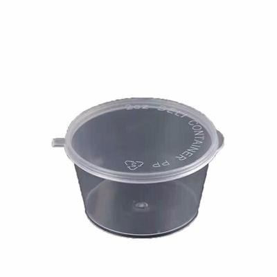 Homeglen Disposable Round Sauce & Condiment Cups with Lids