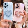 Heart-shaped Flower For Xiaomi 14 Ultra 13 Lite Redmi Note 13 11 Pro 12 Plus Poco X6 3 Pro F4 6 GT Tempered Glass Phone Case