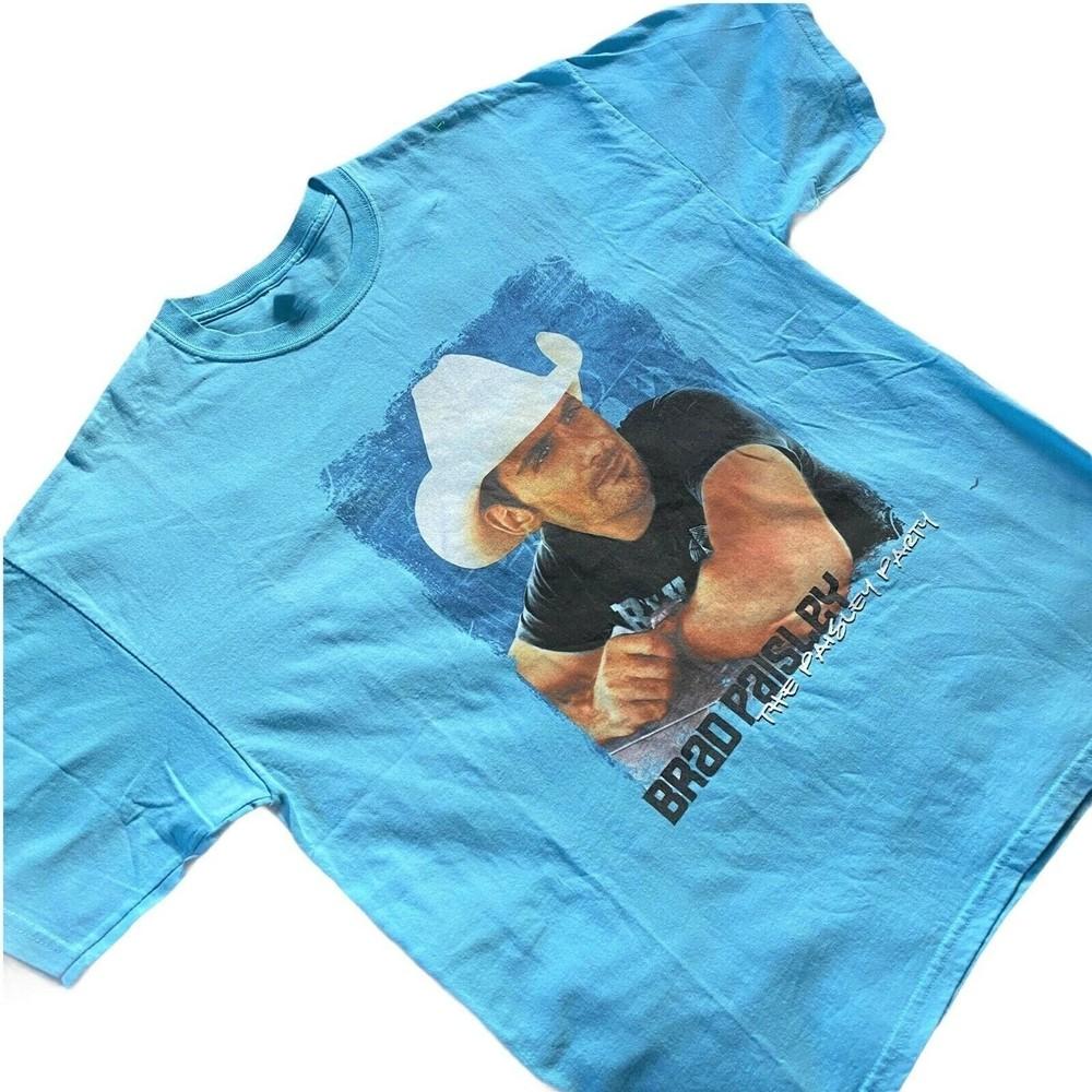 

The Paisley Party 2008 VTG Brad Paisley Shirt Blue Unisex BT1646 Unisex T-Shirt L
