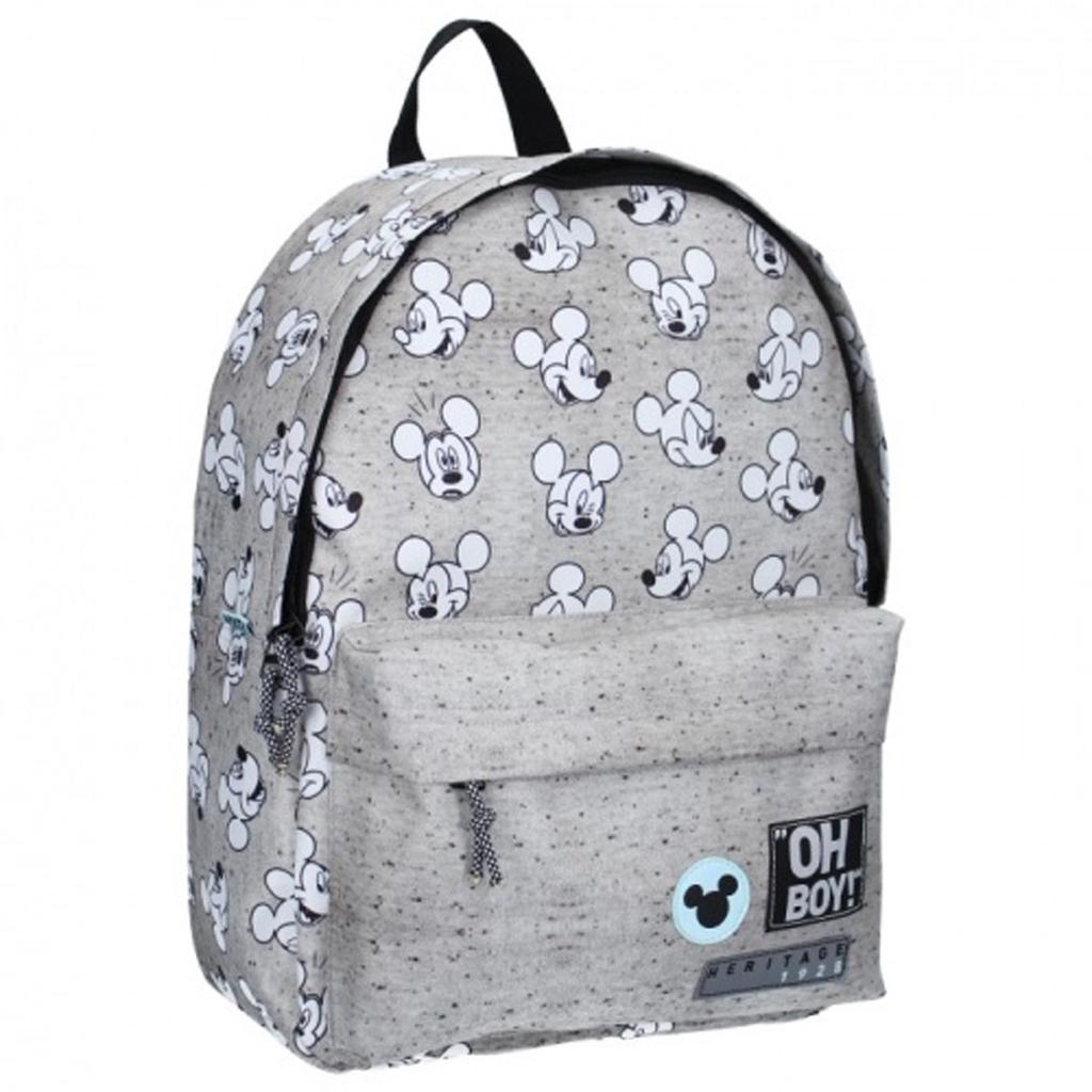 grey designer backpack