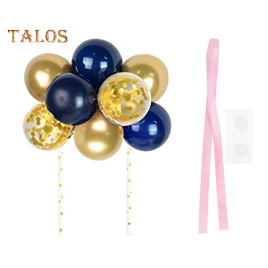 

10 шт. 4-дюймовые воздушные шары для украшения торта с днем рождения, мини-шарики для украшения торта своими руками, украшение для выпечки на годовщину, день рождения, вечеринку в честь рождения ребенка D