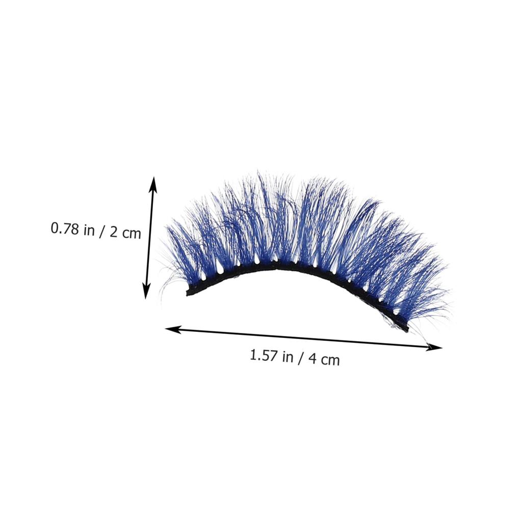 Lurrose Fake Long Natural False Faux Eyelashes for Stage 5 Pairs Eyelashes, Lashes, Makeup, Eyelashes, Ultra-Dense, Performances, Makeup, Halloween,