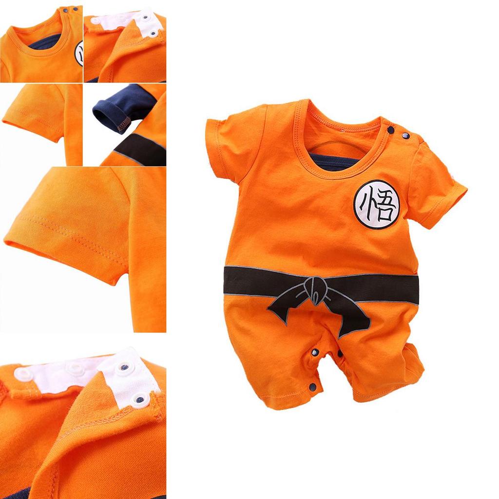 Adorabile Tutina Body Cosplay Dragon Ball Z per Neonati Maschietti per Halloween