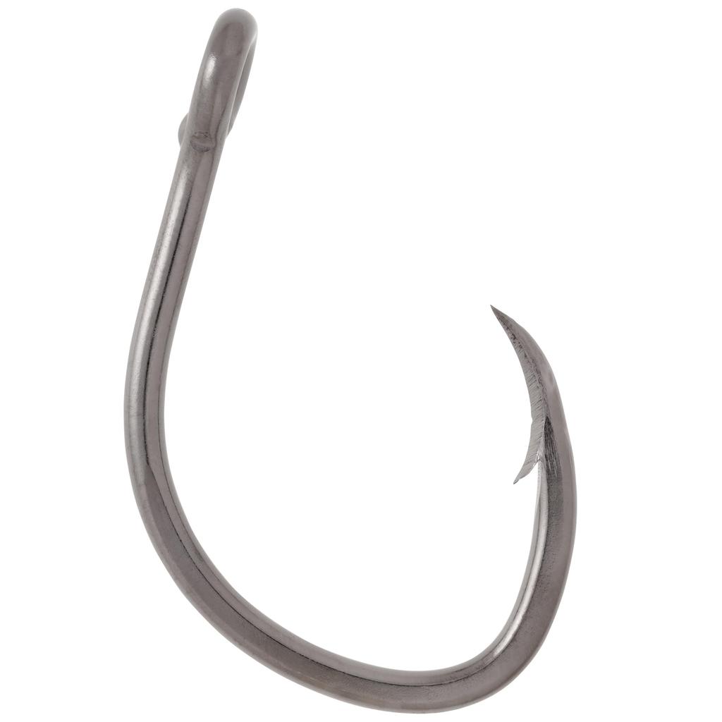 Interhook Large Fish Hook M O Inside Cut Brazed Specification Black Size 40 (Inside Cut) 3-Pack
