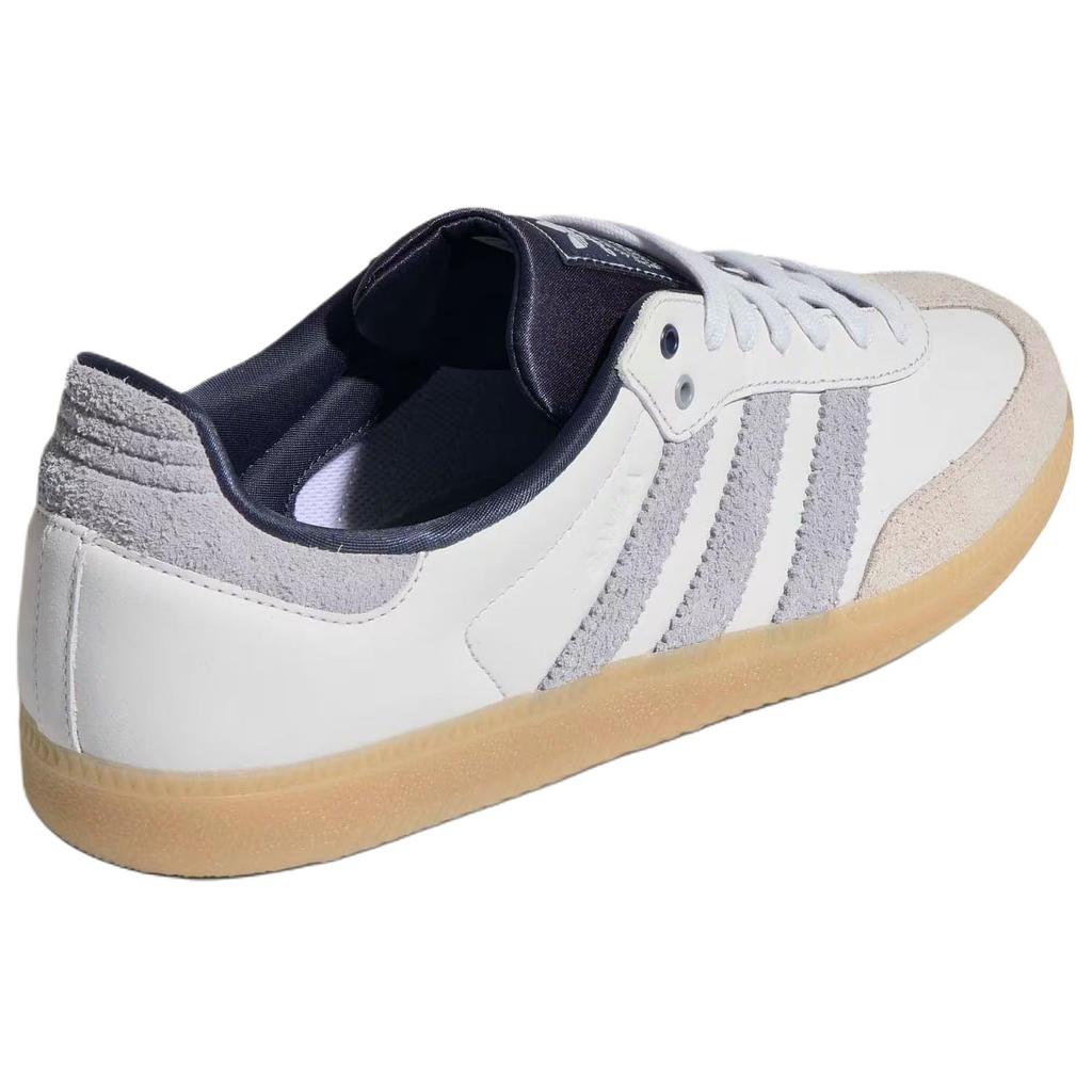 adidas Samba OG Crystal White Halo Silver Shadow Navy Unisex Sneakers KJ7305