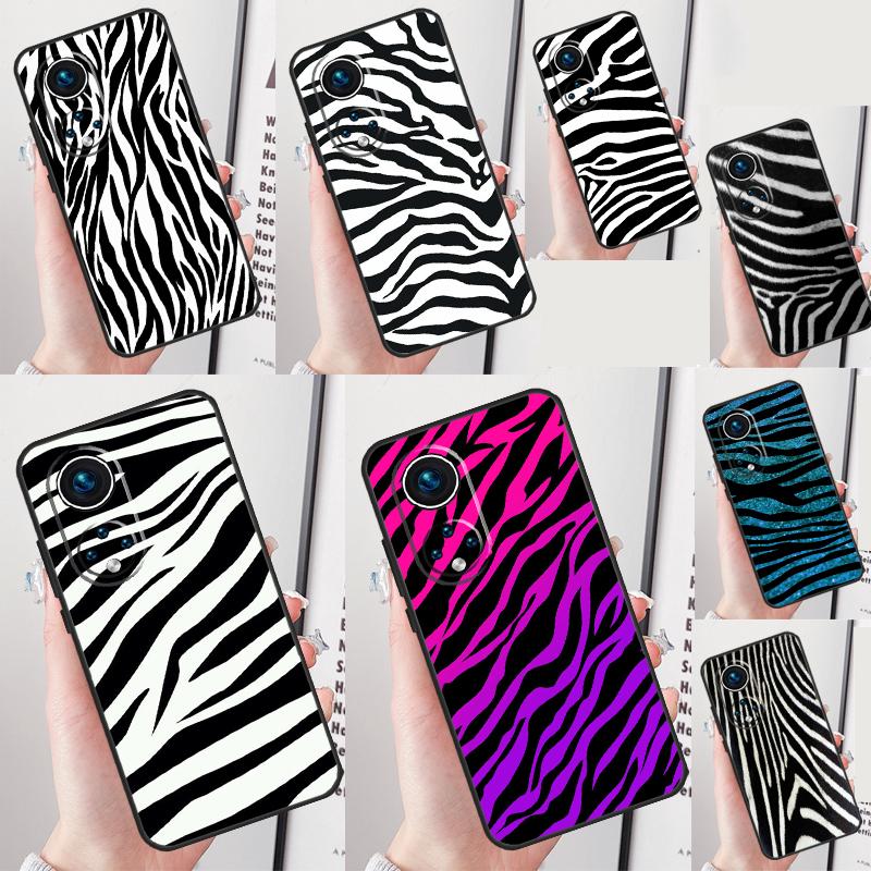 Zebra Skin Print Case For Honor Magic 7 5 6 Pro Honor 200 Pro X9b X9a X8b X8a X8 X9 X9c 50 70 90 Lite Cover