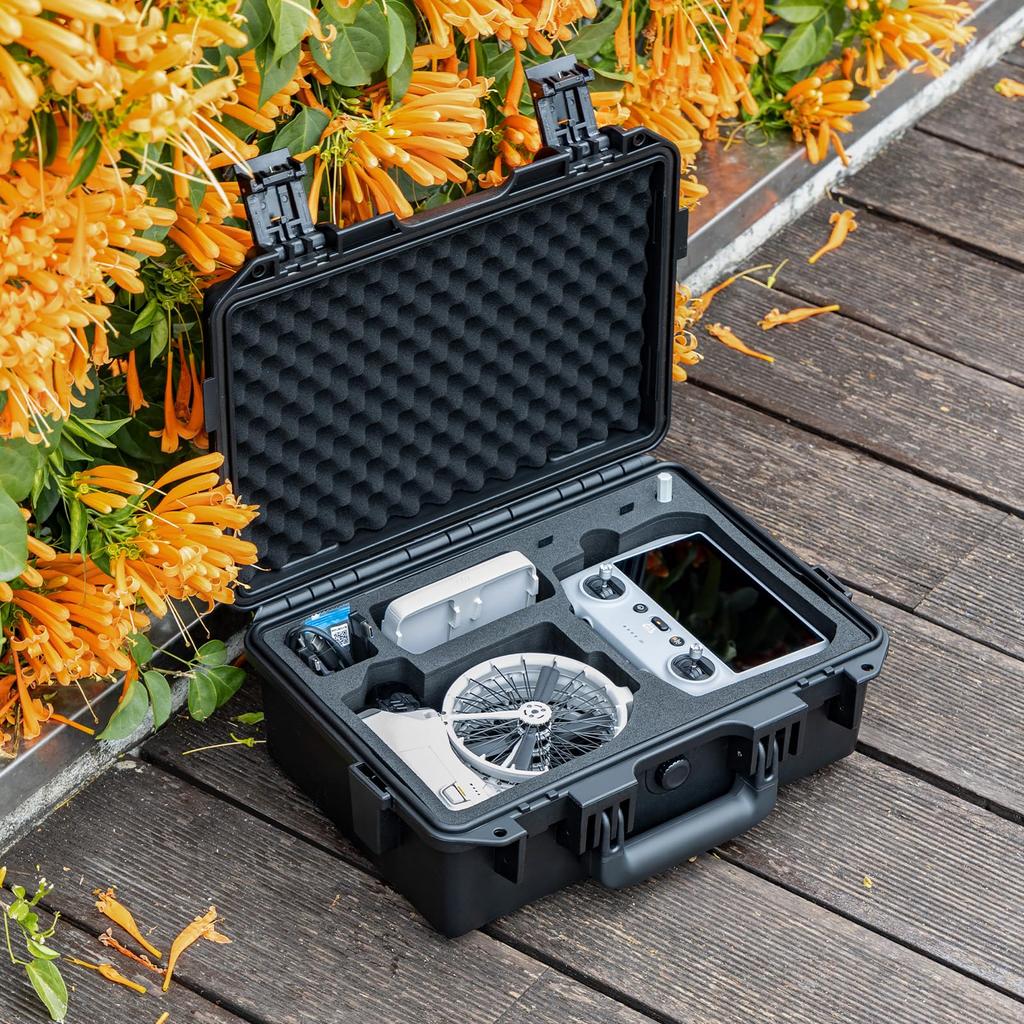 Lykus Titan FP110 Waterproof Case for DJI Flip Drone and DJI RC 2RC-N3 Transmitter, Holds 7 Items [Case Only]