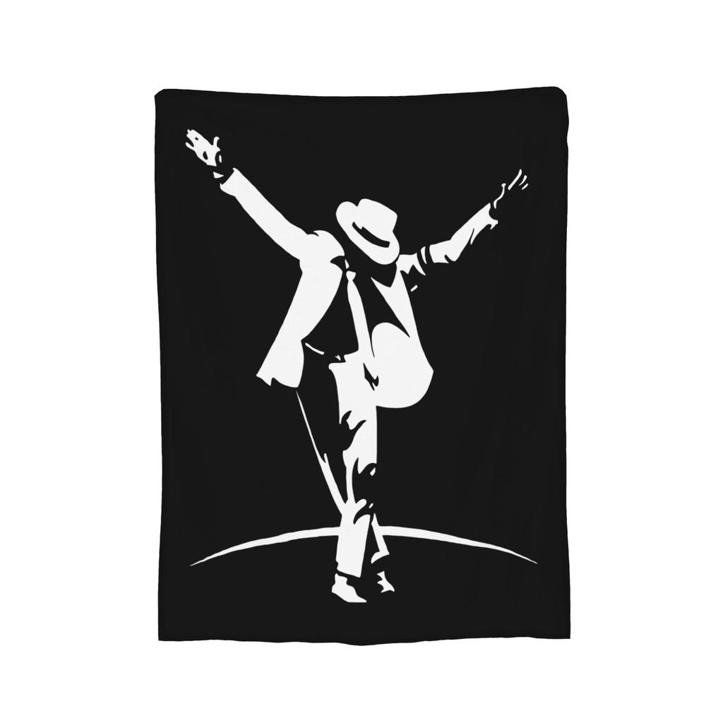 MJ Pop Rock Disco Welurowe Koce Kocie do Domu na Zewnątrz Lekki Przykrycie Łóżka,