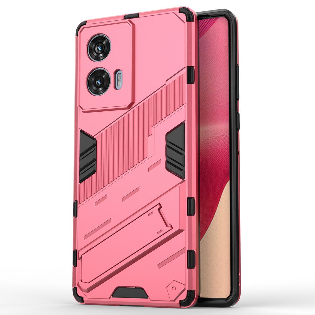 Für Motorola Edge 50 Fusion 5G Hülle PC+TPU Stoßfeste Handyhülle mit Ständer