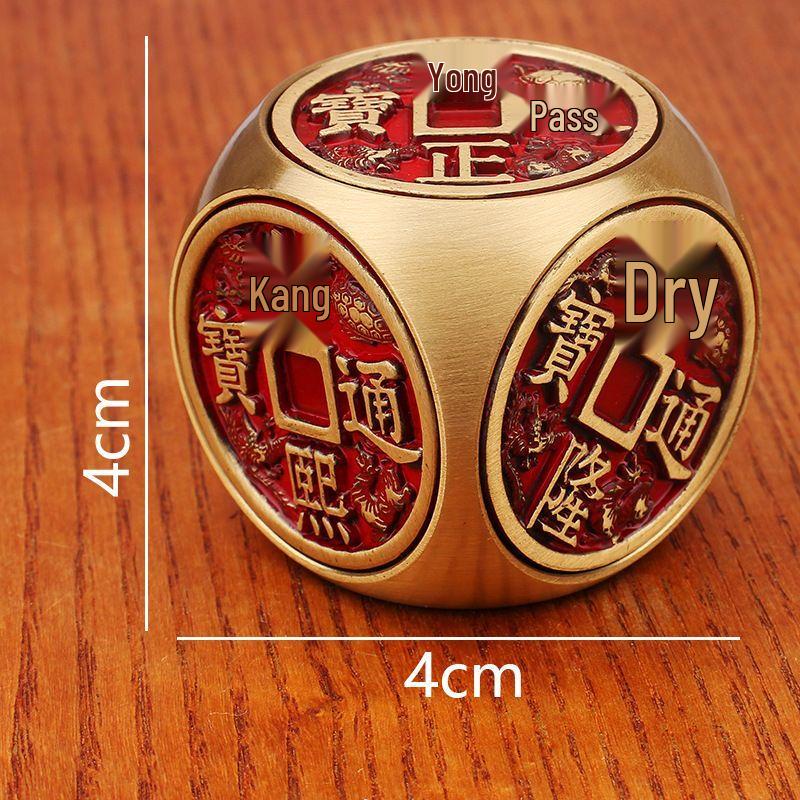 Brass Rotating Five Emperors Coin Handpiece