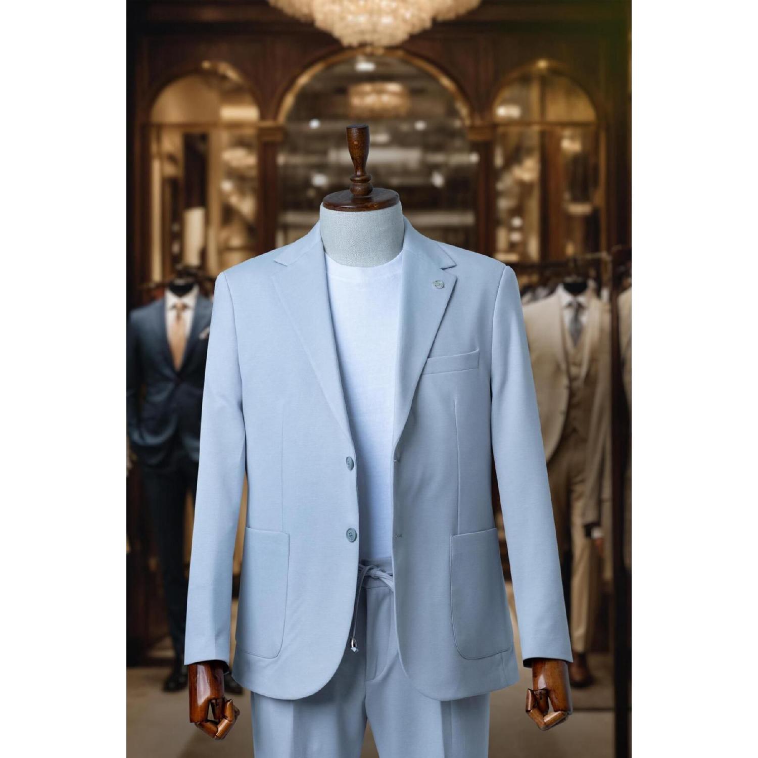 

Костюм A.blue Plain Comfort Fit Mono Collar Sd4188 46