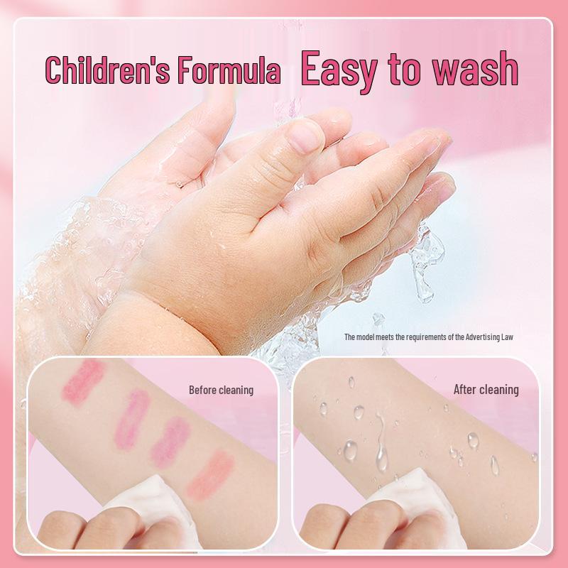 Ye Luoli Dětská přenosná sada na líčení: Omyvatelná princeznovská kosmetika a dárky pro dívky