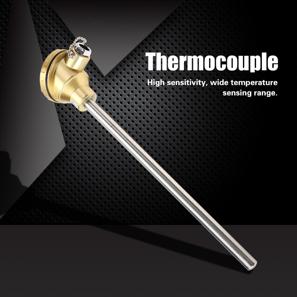 

K Type Stainless Steel Probe Thermocouple Temperature Sensor 0 1300 celsius (300mm)