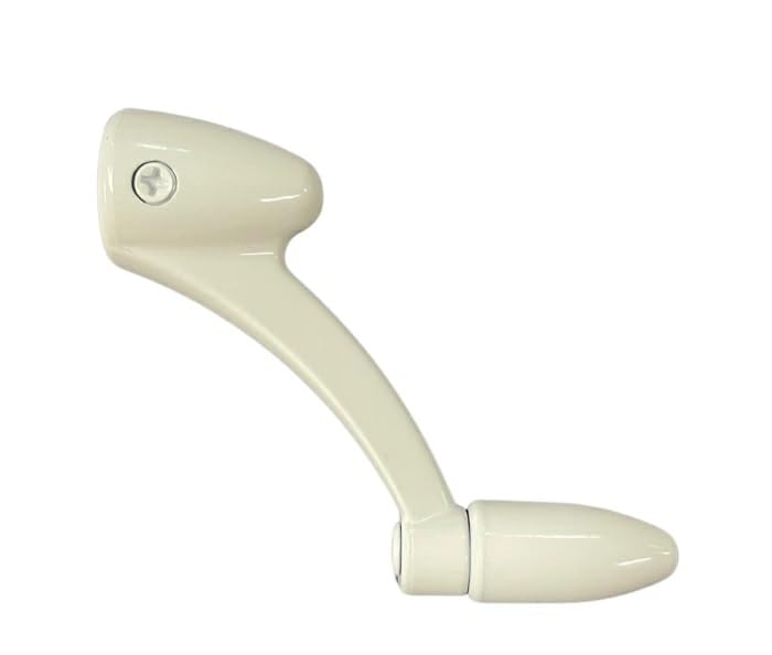 Meiji Aluminum Jalousie Window Parts, Handle Only, M109, White, 1 Piece Sanwa Shutter