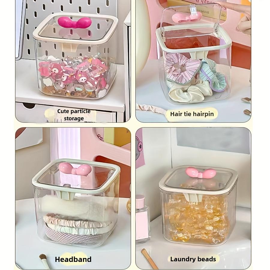 Hair Accessories Storage Organizers, Vanity Accessories Storage Holder Dustproof Box Laundry Storage Containers Bathroom