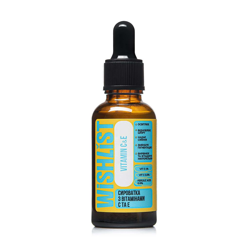 Serum with Vitamin C and E WiSHLiST VITAMIN C & E, 30 ML