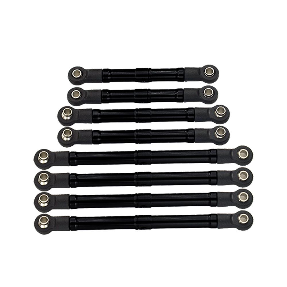 GPM Metal Alloy Adjustable Full Set Tie Rod Links 9742R+9749 for Traxxas 1/18 TRX4M TRX-4M Defender Bronco RC Crawler Car