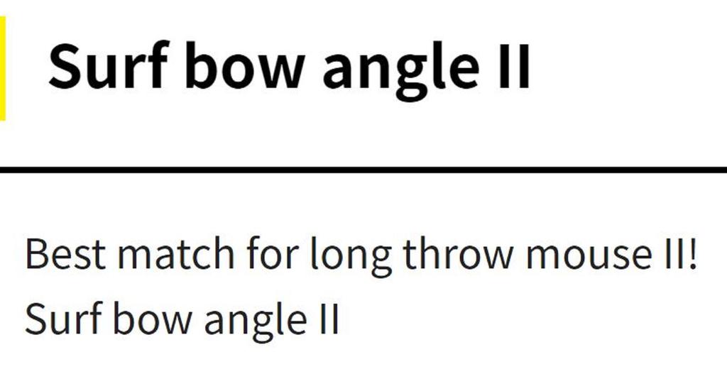 Yamashita Surf Yumizono II 45 KPH (7750)