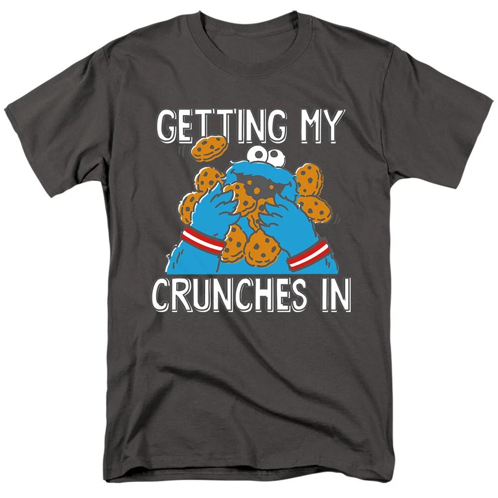 Sesame StrFFt  Cookie Monster Crunches  T-Shirt- to 5X XL