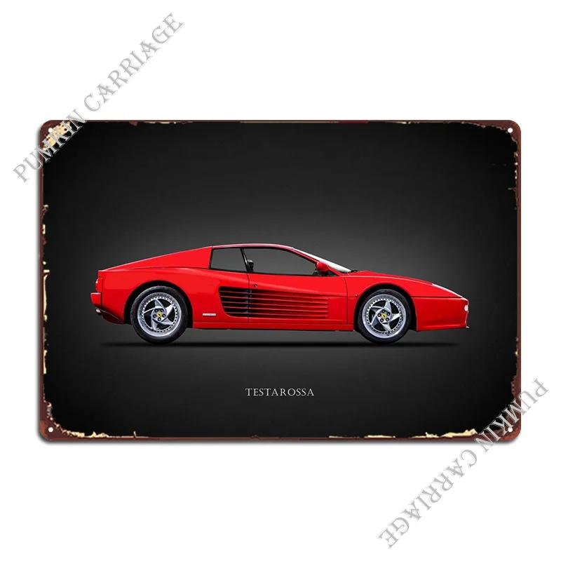 

Постер Металлическая табличка Testarossa Гараж Кухня Настенная табличка Гостиная Жестяная вывеска Постер 20x30cm（7.8x11.8inch）