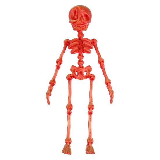 3D Printed Skeleton Refrigerator Magnet Halloween Poseable Skeleton Figurine with Movable Joints