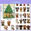 Calendario de Adviento para Amantes de los Perros con Adornos de Árbol de Navidad Acrílicos Para Regalos Navideños