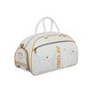 New YONEX Artificial Leather Feather Ball Bag, Boston Bag, Golf Shoulder Bag, Crossbody Handbag Unisex Ecru/Chocolate BB5854CR